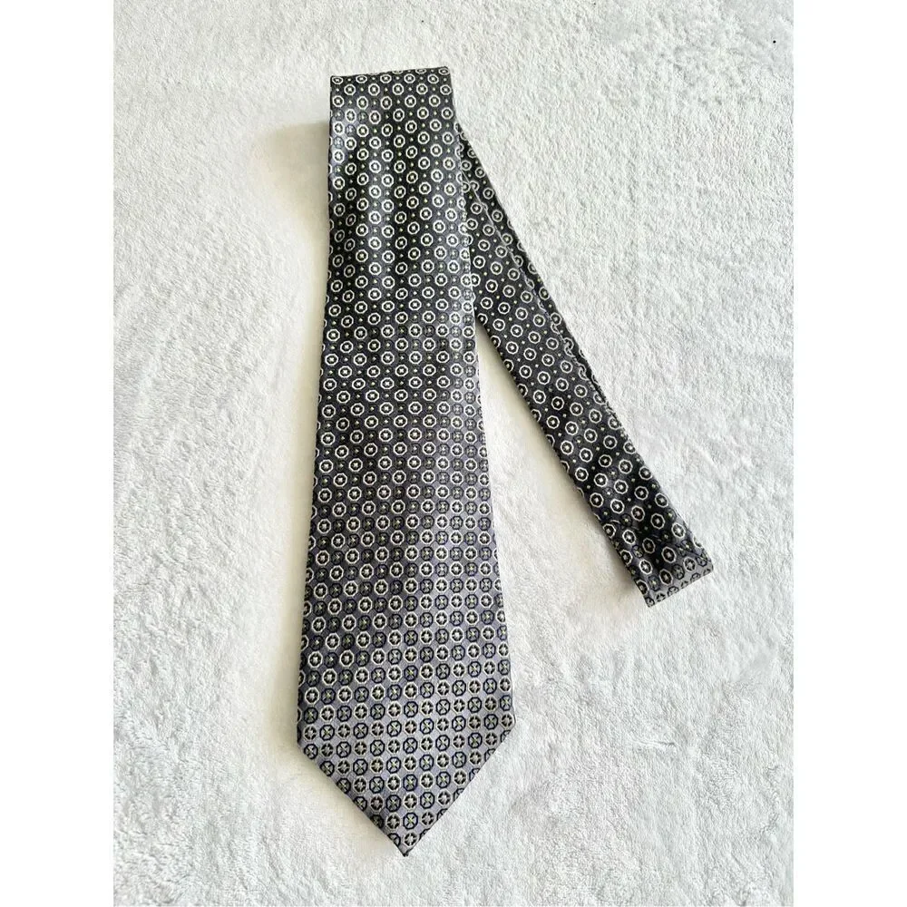 Banana republic mixed print grey tie
